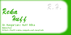 reka huff business card
