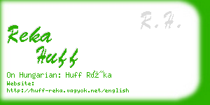 reka huff business card